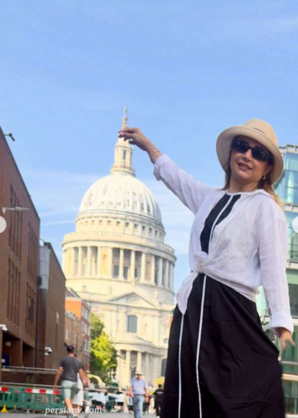 شبنم قلی‌خانی مرزهای سینما را درنوردید / گشت‌وگذار لوکس بازیگر سرشناس در پایتخت مه‌آلود انگلیس!